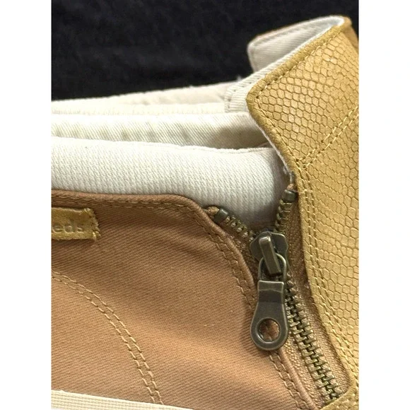 Keds Cooper Brown Suede/Canvas Zip Booties Wo’s Size 9.5 - Picture 10 of 13